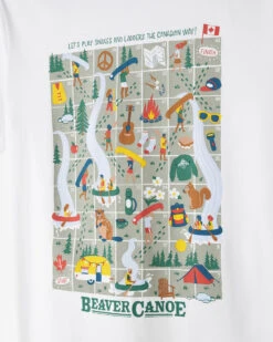 Kids Beaver Canoe Snakes And Ladders T-Shirt -Roots Sale Store 29020804 010 f