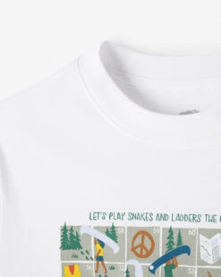 Kids Beaver Canoe Snakes And Ladders T-Shirt -Roots Sale Store 29020804 010 h