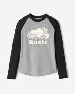 Kids Organic Cooper Baseball T-Shirt -Roots Sale Store 29020827 001 d