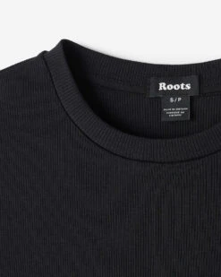 Roam Rib Fitted Short Sleeve Top -Roots Sale Store 38020296 001 e