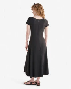 Renew Knit Short Sleeve Midi Dress -Roots Sale Store 38130461 001 d