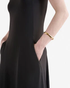 Renew Knit Short Sleeve Midi Dress -Roots Sale Store 38130461 001 e