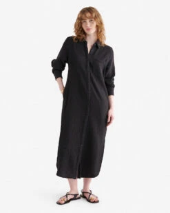 Isla Cotton Gauze Shirt Dress