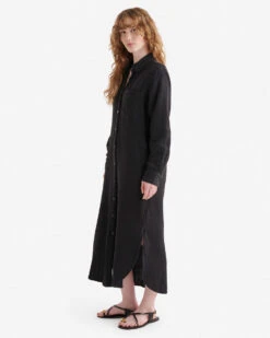 Isla Cotton Gauze Shirt Dress -Roots Sale Store 38130464 001 c