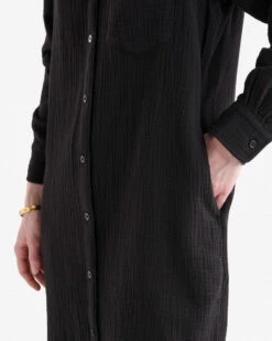 Isla Cotton Gauze Shirt Dress -Roots Sale Store 38130464 001 e