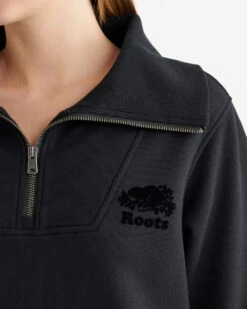 Organic Cooper Half Zip Dress -Roots Sale Store 38130476 001 e