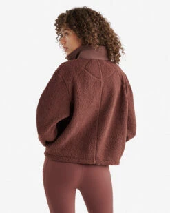 Alta Shearling Fleece Half Zip -Roots Sale Store 38140241 26F d