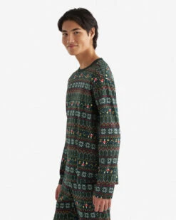 Mens Holiday Pajama Top -Roots Sale Store 39180046 232 c