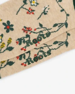 Womens Floral Sock -Roots Sale Store 42070293 020 c