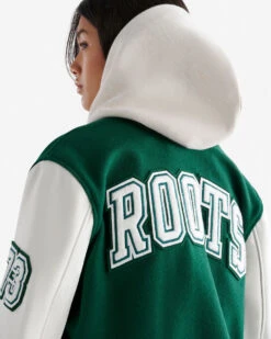 Womens Vintage Varsity Jacket -Roots Sale Store 49020024 030 f