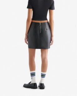Short Leather Skirt -Roots Sale Store 49040001 001 d