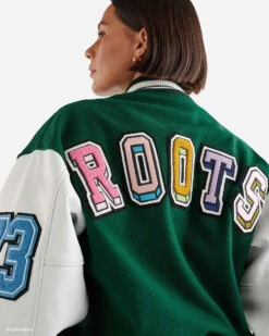 Barbie™ X Roots 65 Varsity Jacket -Roots Sale Store 55060017 336 f