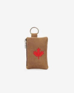 Maple Leaf Top Zip Pouch Tribe